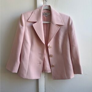 Tahari light pink blazer and skirt set